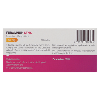 Furaginum SEMA 50 mg, 30 tabletek - 3 - zdjęcie produktu