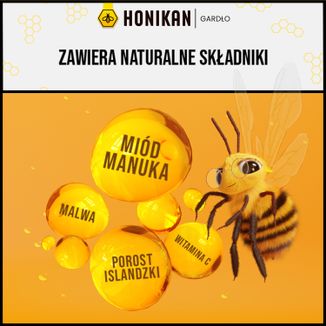 Honikan Gardło, 2-fazowe pastylki do ssania dla dzieci od 6 lat i dorosłych, smak wiśniowy, 16 sztuk - 3 - zdjęcie produktu
