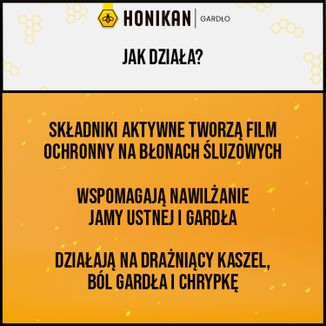 Honikan Gardło, 2-fazowe pastylki do ssania dla dzieci od 6 lat i dorosłych, smak wiśniowy, 16 sztuk - 5 - zdjęcie produktu