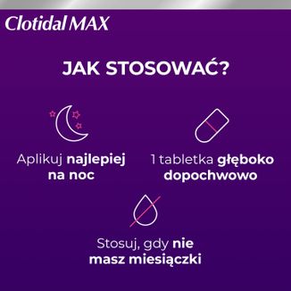 Clotidal Max 500 mg, 1 tabletka dopochwowa - 6 - zdjęcie produktu