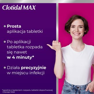 Clotidal Max 500 mg, 1 tabletka dopochwowa - 7 - zdjęcie produktu