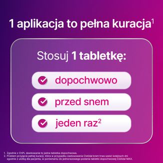 Clotidal Max 500 mg, 1 tabletka dopochwowa - 5 - zdjęcie produktu