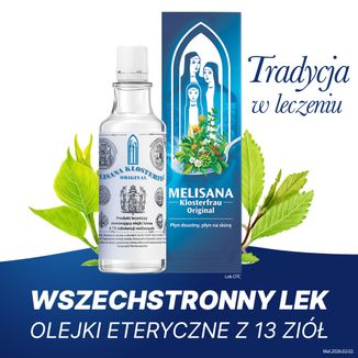 Melisana Klosterfrau Original, płyn doustny i na skórę, 235 ml - 2 - zdjęcie produktu