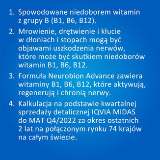 Neurobion Advance 100 mg + 50 mg + 1 mg, 30 tabletek powlekanych USZKODZONE OPAKOWANIE - 9 - zdjęcie produktu