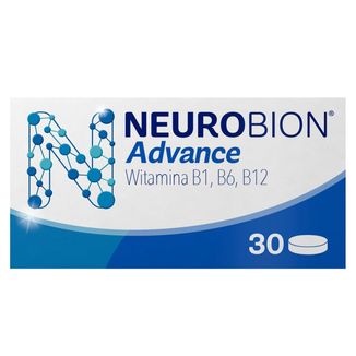 Neurobion Advance 100 mg + 50 mg + 1 mg, 30 tabletek powlekanych - zdjęcie produktu