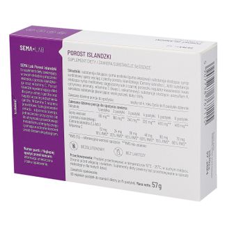 Zestaw SEMA Lab Porost Islandzki, smak czarnej porzeczki, 3 x 60 pastylek do ssania KRÓTKA DATA - 3 - zdjęcie produktu