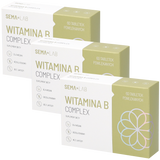 Zestaw SEMA Lab Witamina B Complex, 3 x 60 tabletek powlekanych - miniaturka zdjęcia produktu
