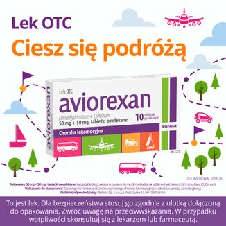 Aviorexan 50 mg + 50 mg, 10 tabletek powlekanych - 7 - zdjęcie produktu