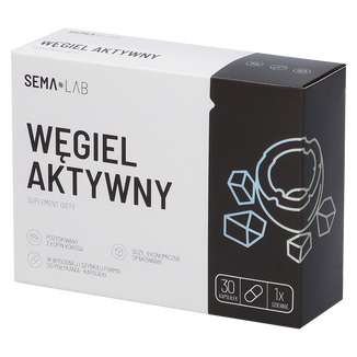 SEMA Lab Węgiel Aktywny, 30 kapsułek - zdjęcie produktu