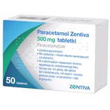Paracetamol Zentiva 500 mg, 50 tabletek - miniaturka zdjęcia produktu