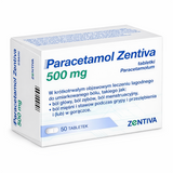 Paracetamol Zentiva 500 mg, 50 tabletek - miniaturka zdjęcia produktu