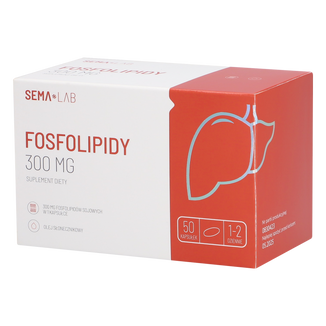 SEMA Lab Fosfolipidy 300 mg, 50 kapsułek - zdjęcie produktu