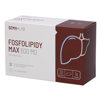 SEMA Lab Fosfolipidy Max 600 mg, 30 kapsułek KRÓTKA DATA - zdjęcie produktu