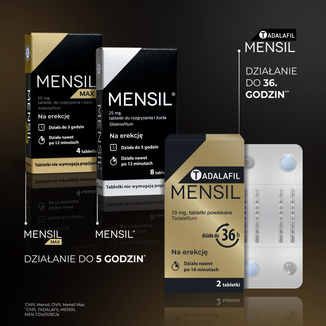 Tadalafil Mensil 10 mg, 2 tabletki powlekane - 6 - zdjęcie produktu