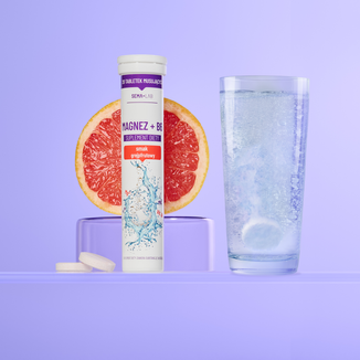 SEMA Lab Magnez + B6, smak grejpfrutowy, 20 tabletek musujących - 3 - zdjęcie produktu