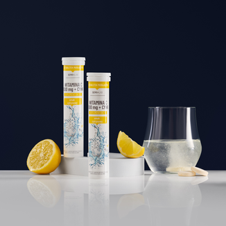 SEMA Lab Witamina C 1000 mg + Cynk, smak cytrynowy, 20 tabletek musujących - 2 - zdjęcie produktu