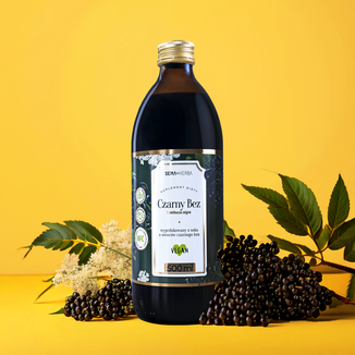 SEMA Herba Czarny Bez, sok z owoców, 500 ml - 2 - zdjęcie produktu