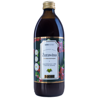 SEMA Herba Żurawina, sok z owoców, 500 ml - zdjęcie produktu