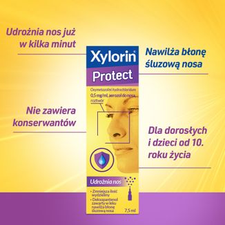 Xylorin Protect 0,5 mg/ml, aerozol do nosa, 7,5 ml - 6 - zdjęcie produktu