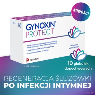 Gynoxin Protect, globulki dopochwowe, 10 sztuk - 2 - zdjęcie produktu