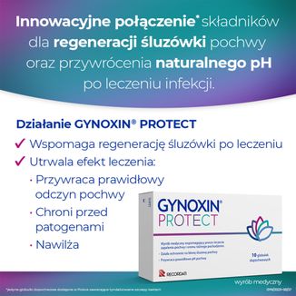 Gynoxin Protect, globulki dopochwowe, 10 sztuk - 3 - zdjęcie produktu