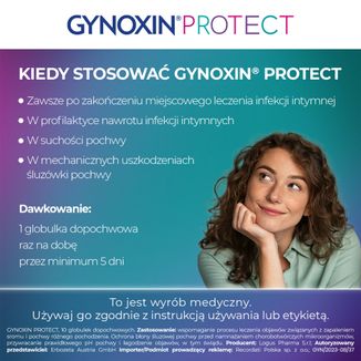 Gynoxin Protect, globulki dopochwowe, 10 sztuk - 6 - zdjęcie produktu