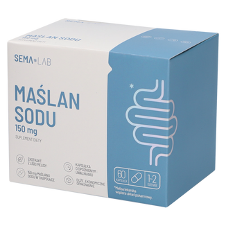 SEMA LAB Maślan Sodu 150 mg, 60 kapsułek o opóźnionym uwalnianiu - zdjęcie produktu