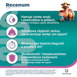 Recenum Junior, 30 mg, granulat do sporządzania zawiesiny doustnej, powyżej 6 lat, 10 saszetek - 3 - zdjęcie produktu