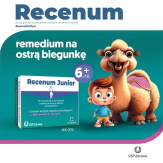 Recenum Junior, 30 mg, granulat do sporządzania zawiesiny doustnej, powyżej 6 lat, 10 saszetek - 6 - zdjęcie produktu