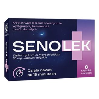 Senolek 50 mg, 8 kapsułek KRÓTKA DATA - zdjęcie produktu