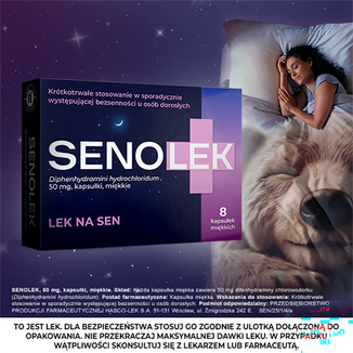 Senolek 50 mg, 8 kapsułek - 3 - zdjęcie produktu
