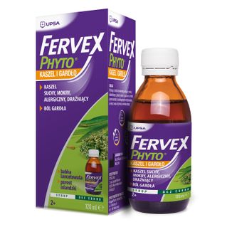 Fervex Phyto Kaszel i Gardło, syrop, 120 ml - zdjęcie produktu