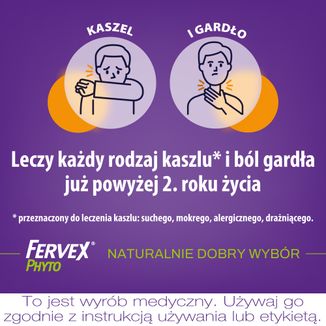 Fervex Phyto Kaszel i Gardło, syrop, 120 ml - 4 - zdjęcie produktu