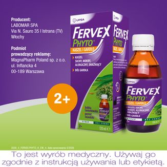 Fervex Phyto Kaszel i Gardło, syrop, 120 ml - 5 - zdjęcie produktu