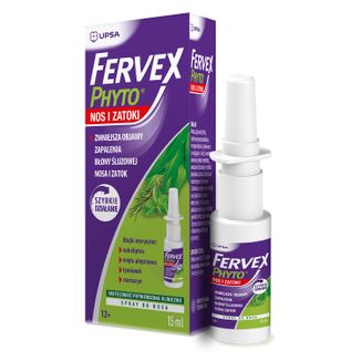 Fervex Phyto Nos i Zatoki, spray do nosa, 15 ml KRÓTKA DATA - zdjęcie produktu