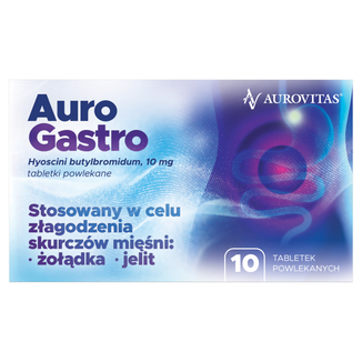 AuroGastro 10 mg, 10 tabletek powlekanych KRÓTKA DATA - zdjęcie produktu