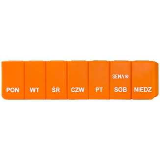 SEMA Protect, kasetka do leków tygodniowa, jednokomorowa - zdjęcie produktu