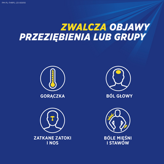 Theraflu Max Grip 1000 mg + 70 mg + 10 mg, proszek do sporządzania roztworu doustnego, smak owoców jagodowych i mentolu, 10 saszetek  USZKODZONE OPAKOWANIE - 4 - zdjęcie produktu