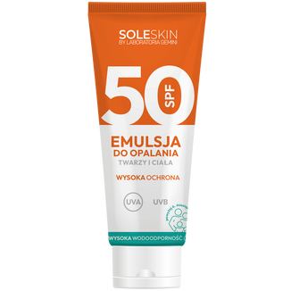 Soleskin, emulsja do opalania twarzy i ciała, SPF 50, od 6 miesiąca, 200 ml - zdjęcie produktu