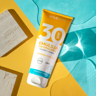 Soleskin, emulsja do opalania twarzy i ciała, SPF 30, od 6 miesiąca, 200 ml - 2 - zdjęcie produktu