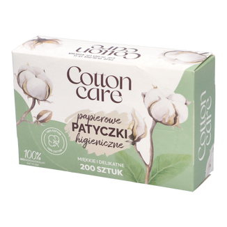 CottonCare, patyczki higieniczne, 200 sztuk - zdjęcie produktu