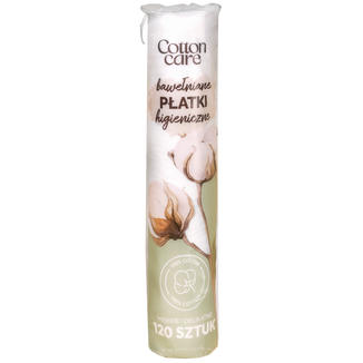 CottonCare, płatki kosmetyczne, okrągłe, 120 sztuk - zdjęcie produktu
