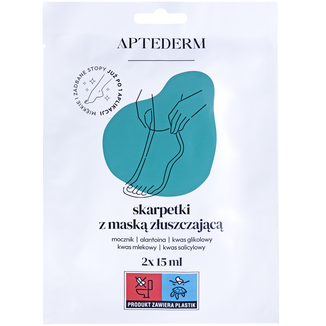 Aptederm, skarpetki z maską złuszczającą, 2 sztuki - zdjęcie produktu