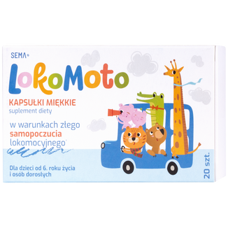 SEMA Lab, LokoMoto, 20 kapsułek miękkich KRÓTKA DATA - zdjęcie produktu