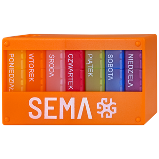 SEMA Protect, kasetka do leków tygodniowa, trzykomorowa - zdjęcie produktu