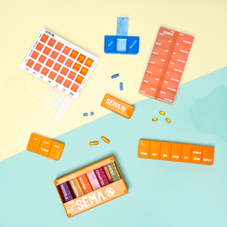 SEMA Protect, kasetka do leków tygodniowa, trzykomorowa - 3 - zdjęcie produktu