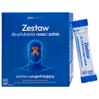 SEMA Protect, zestaw uzupełniający do płukania nosa i zatok, 30 saszetek - zdjęcie produktu