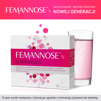 Femannose N, D-mannoza, 30 saszetek - 6 - zdjęcie produktu