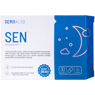 SEMA Lab Sen, 30 tabletek powlekanych KRÓTKA DATA - zdjęcie produktu