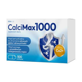 SEMA Lab CalciMax 1000, 100 kapsułek - zdjęcie produktu